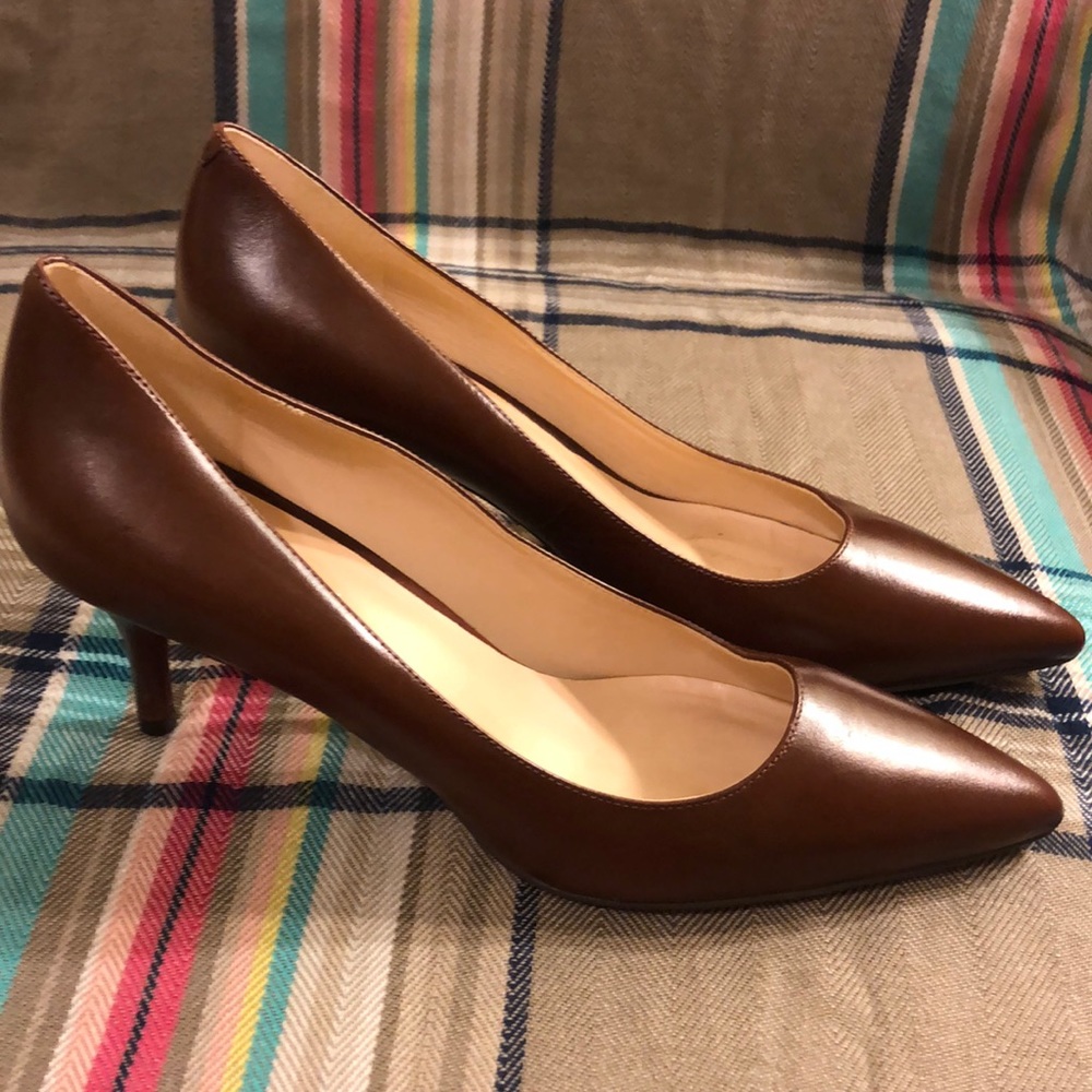 Nine West brown heels